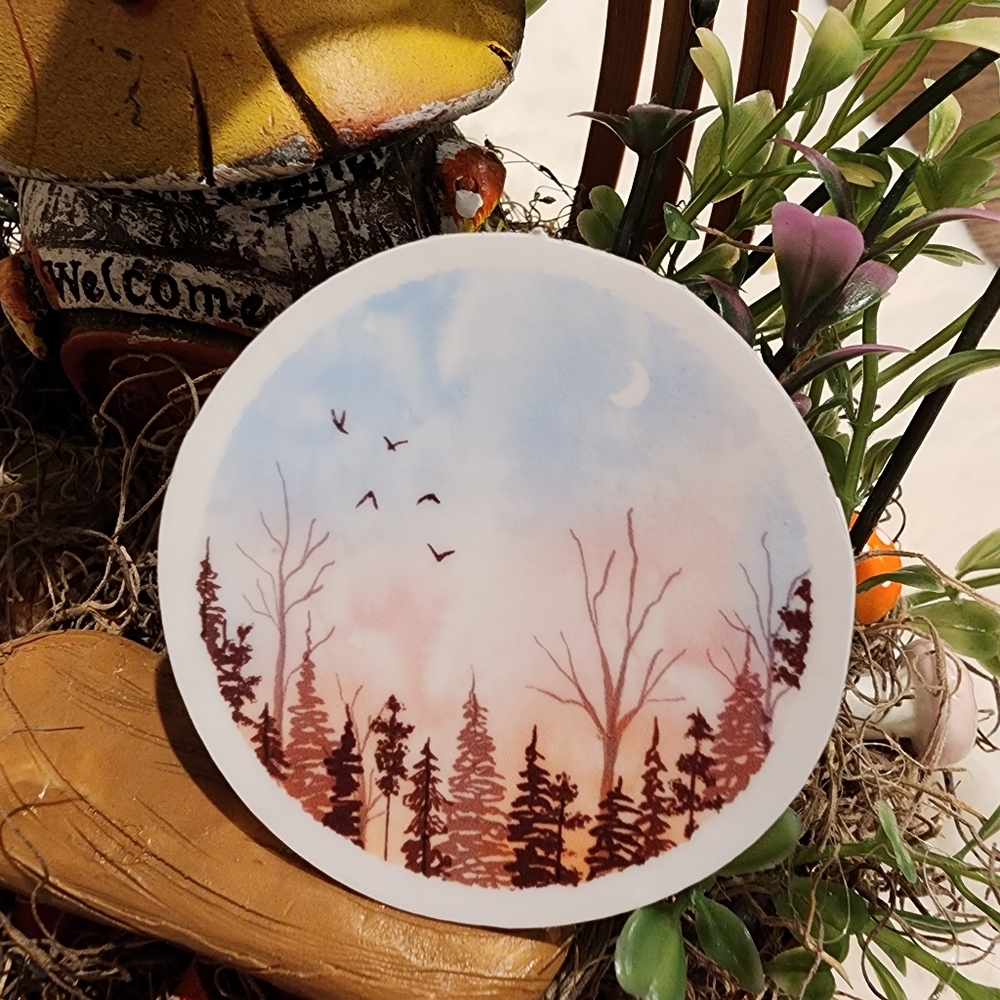 7/$15 Cute Nature Themed Waterproof Durable Sticker